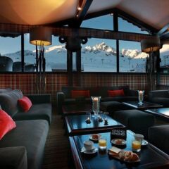 Отель Alpes Hôtel du Pralong гостиничный бар
