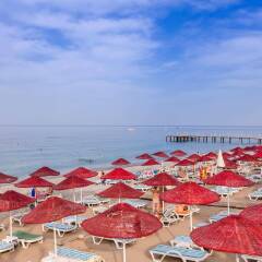 Holiday Garden Hotel Alanya Турция, Окурджалар - отзывы, цены и фото номеров - забронировать отель Holiday Garden Hotel Alanya онлайн пляж фото 2