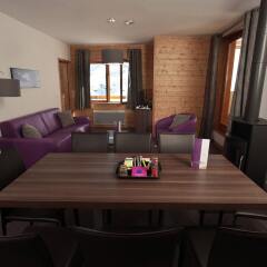 Отель Le Chalet du Mont Vallon Spa Resort в номере