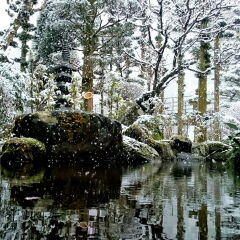 Отель Beppu Showaen Беппу приотельная территория