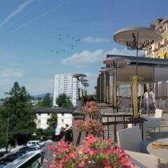 Отель Grand Hôtel Suisse Majestic пляж