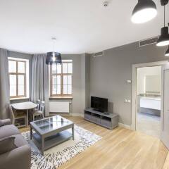 Отель Riga Lux Apartments - Skolas Латвия, Рига - 1 отзыв об отеле, цены и фото номеров - забронировать отель Riga Lux Apartments - Skolas онлайн комната для гостей фото 2