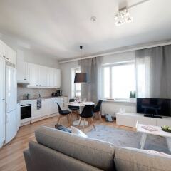 Апартаменты Forenom Serviced Apartments Helsinki Albertinkatu комната для гостей фото 5