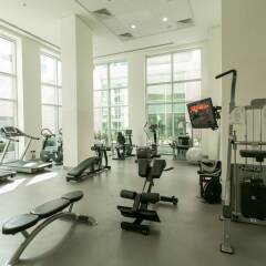 Апартаменты One Perfect Stay - Studio at Burj Views фитнесс-зал