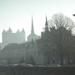 Апартаменты Apartment With 2 Bedrooms in Saumur, With Wonderful City View and Wifi Сомюр балкон