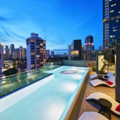 Отель Oakwood Studios Singapore бассейн фото 2