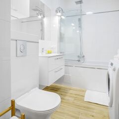 Отель Jaktorowska Charming Studio Польша, Варшава - отзывы, цены и фото номеров - забронировать отель Jaktorowska Charming Studio онлайн ванная фото 2