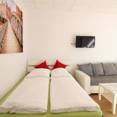 Отель Central Apartment Reeperbahn Германия, Гамбург - отзывы, цены и фото номеров - забронировать отель Central Apartment Reeperbahn онлайн комната для гостей фото 3