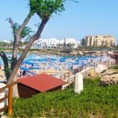 Отель Oceanview Villa 100 Кипр, Протарас - отзывы, цены и фото номеров - забронировать отель Oceanview Villa 100 онлайн пляж