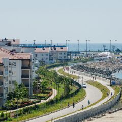 Гостиница Апарт-отель Имеретинский - Морской квартал в Сочи 4 отзыва об отеле, цены и фото номеров - забронировать гостиницу Апарт-отель Имеретинский - Морской квартал онлайн пляж