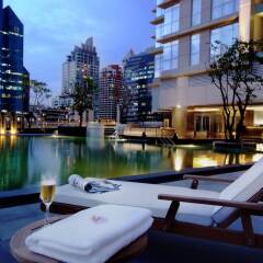 Апартаменты Sathorn Vista - Marriott Executive Apartments Бангкок приотельная территория