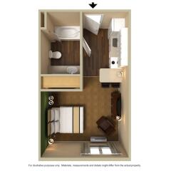 Отель Extended Stay America - Las Vegas - Midtown ванная фото 2