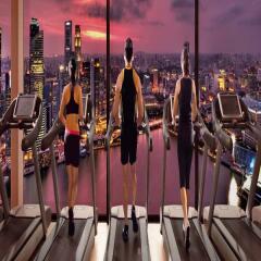 Отель Marina Bay Sands фитнесс-зал фото 2