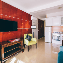 Апартаменты Muthu Clube Praia da Oura комната для гостей