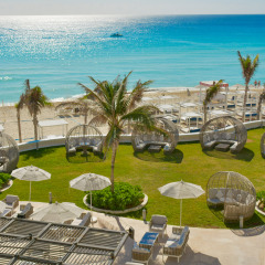 Отель Sandos Cancun Lifestyle Resort All Inclusive Мексика, Канкун - 9 отзывов об отеле, цены и фото номеров - забронировать отель Sandos Cancun Lifestyle Resort All Inclusive онлайн пляж фото 2