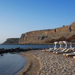 Отель Mitsis Lindos Memories Resort & Spa Греция, Родос - отзывы, цены и фото номеров - забронировать отель Mitsis Lindos Memories Resort & Spa онлайн пляж фото 2