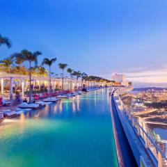 Отель Marina Bay Sands бассейн фото 2