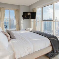 Отель Stunning 4 BDR Penthouse in Dubai Marina комната для гостей фото 4