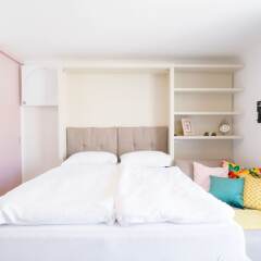 Отель Vienna Residence Stylish apartment with terrace and air conditioning n Австрия, Вена - отзывы, цены и фото номеров - забронировать отель Vienna Residence Stylish apartment with terrace and air conditioning n онлайн комната для гостей фото 2
