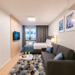 Отель Q17 Apartments Польша, Вроцлав - отзывы, цены и фото номеров - забронировать отель Q17 Apartments онлайн комната для гостей фото 3