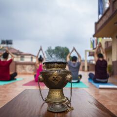 Отель Shambaling Boutique Hotel Непал, Катманду - отзывы, цены и фото номеров - забронировать отель Shambaling Boutique Hotel онлайн фитнесс-зал