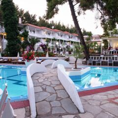 Отель Porfi Beach Hotel Греция, Ситония - 1 отзыв об отеле, цены и фото номеров - забронировать отель Porfi Beach Hotel онлайн бассейн фото 2