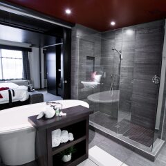 Отель Grand Times Hotel Quebec City Airport Канада, Л'Ансьен-Лорет - отзывы, цены и фото номеров - забронировать отель Grand Times Hotel Quebec City Airport онлайн ванная фото 2