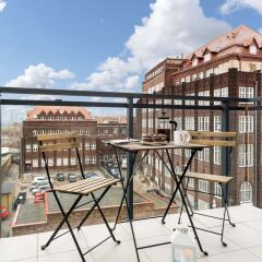 Апартаменты Elite Apartments Cityview Center Гданьск балкон