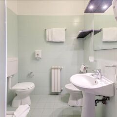 Отель Alba Hotel Torre Maura Италия, Рим - 1 отзыв об отеле, цены и фото номеров - забронировать отель Alba Hotel Torre Maura онлайн ванная фото 2