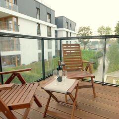 Апартаменты IRS ROYAL APARTMENTS Bursztynowa балкон