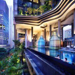 Отель PARKROYAL on Pickering Сингапур, Сингапур - 3 отзыва об отеле, цены и фото номеров - забронировать отель PARKROYAL on Pickering онлайн бассейн фото 2