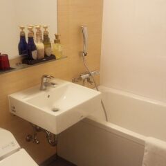 Hotel Wbf Fukuoka Nakasu Фукуока ванная фото 2