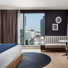 Отель Indigo Los Angeles Downtown, an IHG Hotel США, Лос-Анджелес - отзывы, цены и фото номеров - забронировать отель Indigo Los Angeles Downtown, an IHG Hotel онлайн комната для гостей фото 2