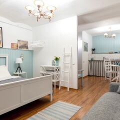Апартаменты City of Rivers Studio near Hermitage комната для гостей фото 3