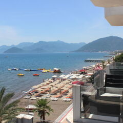 Reis Beach Hotel Турция, Мармарис - отзывы, цены и фото номеров - забронировать отель Reis Beach Hotel онлайн пляж фото 2