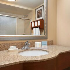 Отель Hampton Inn New York - LaGuardia Airport США, Нью-Йорк - отзывы, цены и фото номеров - забронировать отель Hampton Inn New York - LaGuardia Airport онлайн ванная