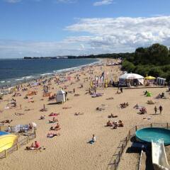 Hostel Gdansk Sun and Sea пляж