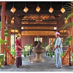 Отель Hupin Inle Khaung Daing Resort интерьер отеля