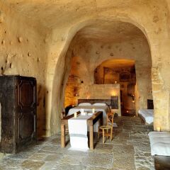 Отель Sextantio Le Grotte Della Civita Матера питание