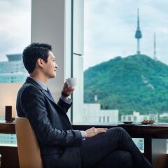 Отель Courtyard by Marriott Seoul Namdaemun Южная Корея, Сеул - отзывы, цены и фото номеров - забронировать отель Courtyard by Marriott Seoul Namdaemun онлайн балкон