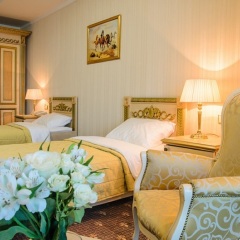 Гостиница SK Royal Москва 4* Стандартный номер с 2 отдельными кроватями фото 3