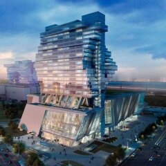Отель Langham Place, Guangzhou вид на фасад фото 2