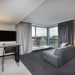 Отель Adina Apartment Hotel Hamburg Speicherstadt Германия, Гамбург - 1 отзыв об отеле, цены и фото номеров - забронировать отель Adina Apartment Hotel Hamburg Speicherstadt онлайн комната для гостей фото 3