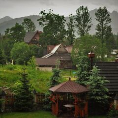 Отель Apartament z widokiem балкон
