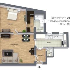 Отель Residence Karolina Чехия, Прага - отзывы, цены и фото номеров - забронировать отель Residence Karolina онлайн интерьер отеля фото 3