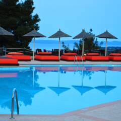 Отель Alia Palace Luxury Hotel and Villas Греция, Пефкохори - 1 отзыв об отеле, цены и фото номеров - забронировать отель Alia Palace Luxury Hotel and Villas онлайн бассейн фото 3