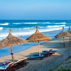 Отель An Bang Beach Nature Homestay Вьетнам, Хойан - отзывы, цены и фото номеров - забронировать отель An Bang Beach Nature Homestay онлайн пляж