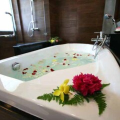 Отель Курортный отель Aonang Phu Petra Resort Таиланд, Ао Нанг - отзывы, цены и фото номеров - забронировать отель Курортный отель Aonang Phu Petra Resort онлайн ванная фото 2