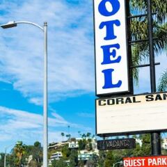 Отель Coral Sands Motel Лос-Анджелес городской автобус