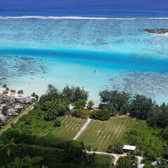 Отель Moorea Sunset Beach Французская Полинезия, Муреа - отзывы, цены и фото номеров - забронировать отель Moorea Sunset Beach онлайн пляж